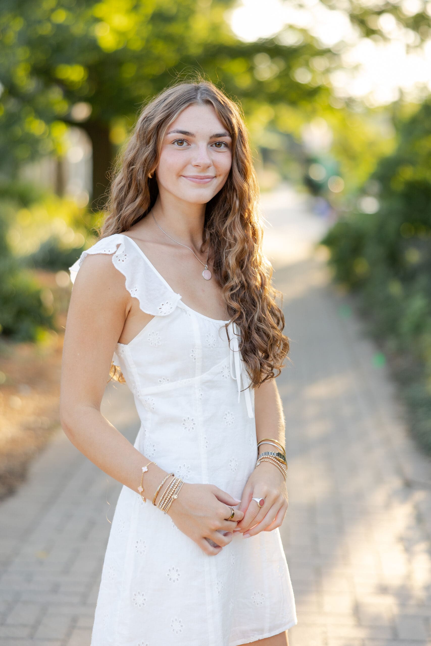 Boerner Botanical Gardens senior session with young lady.