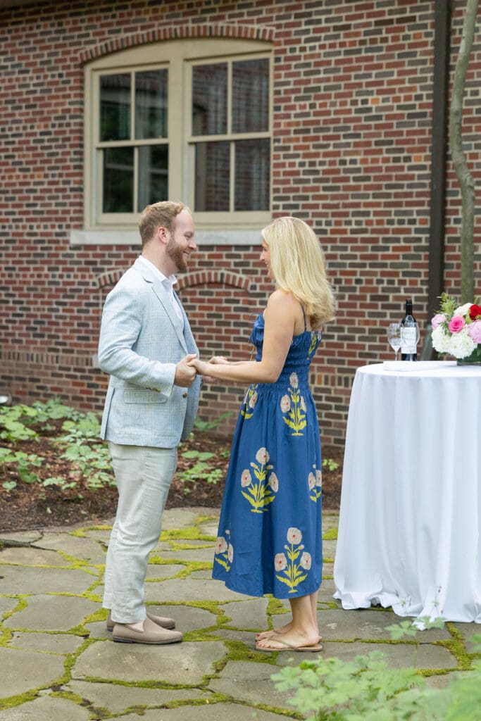 Couple celebrating 