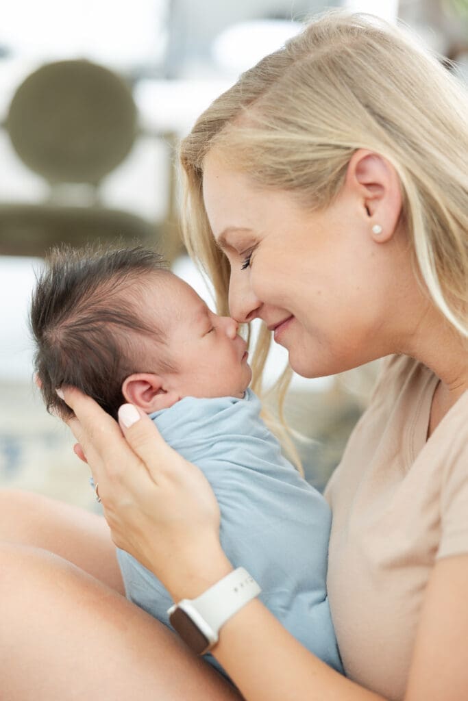 Natural light newborn portraits at Studio North Milwaukee

